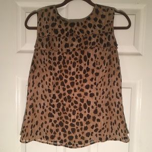 Cheetah Print Blouse